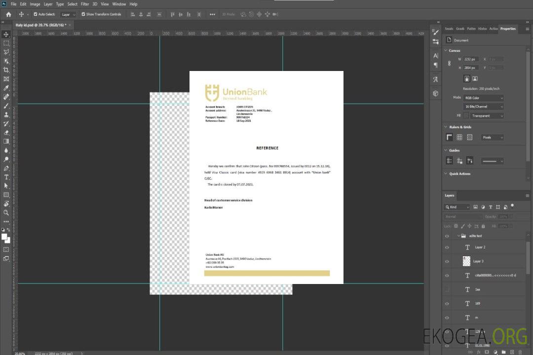 Référence Liechtenstein , Union Bank , closure template Référence Liechtenstein , Union Bank , closure template